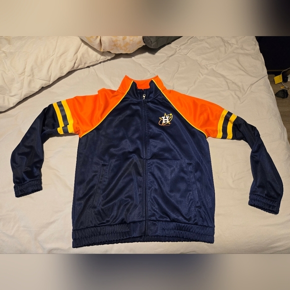 Women's Houston Astros G-III 4Her by Carl Banks Navy First Place Raglan Full-Zip - Picture 8 of 10